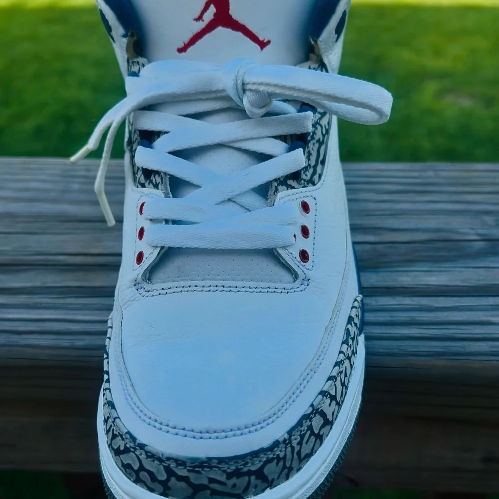 Jordan Retro 3 True Blue Sneakers - Picture 2 of 5